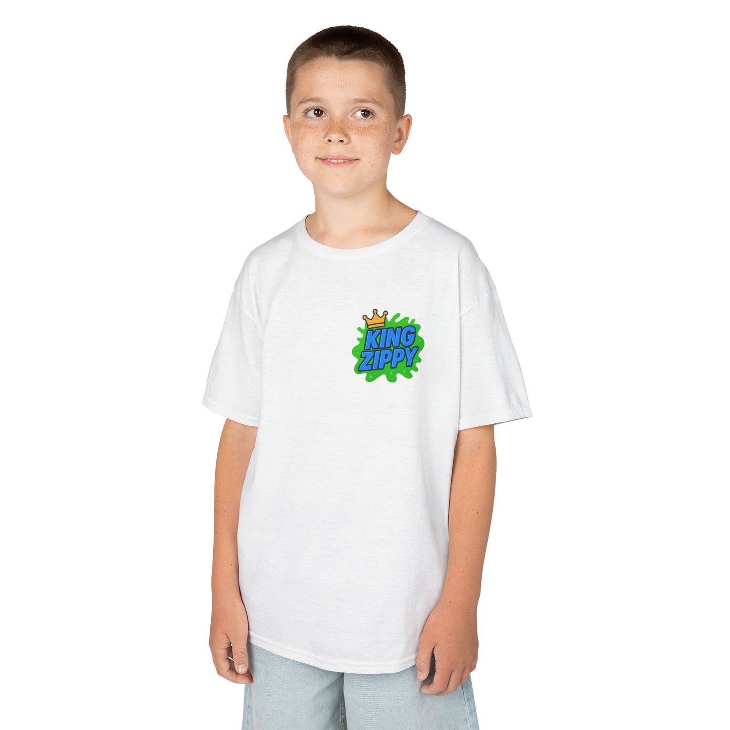 Splatter T-Shirt - Blue Text (YOUTH)