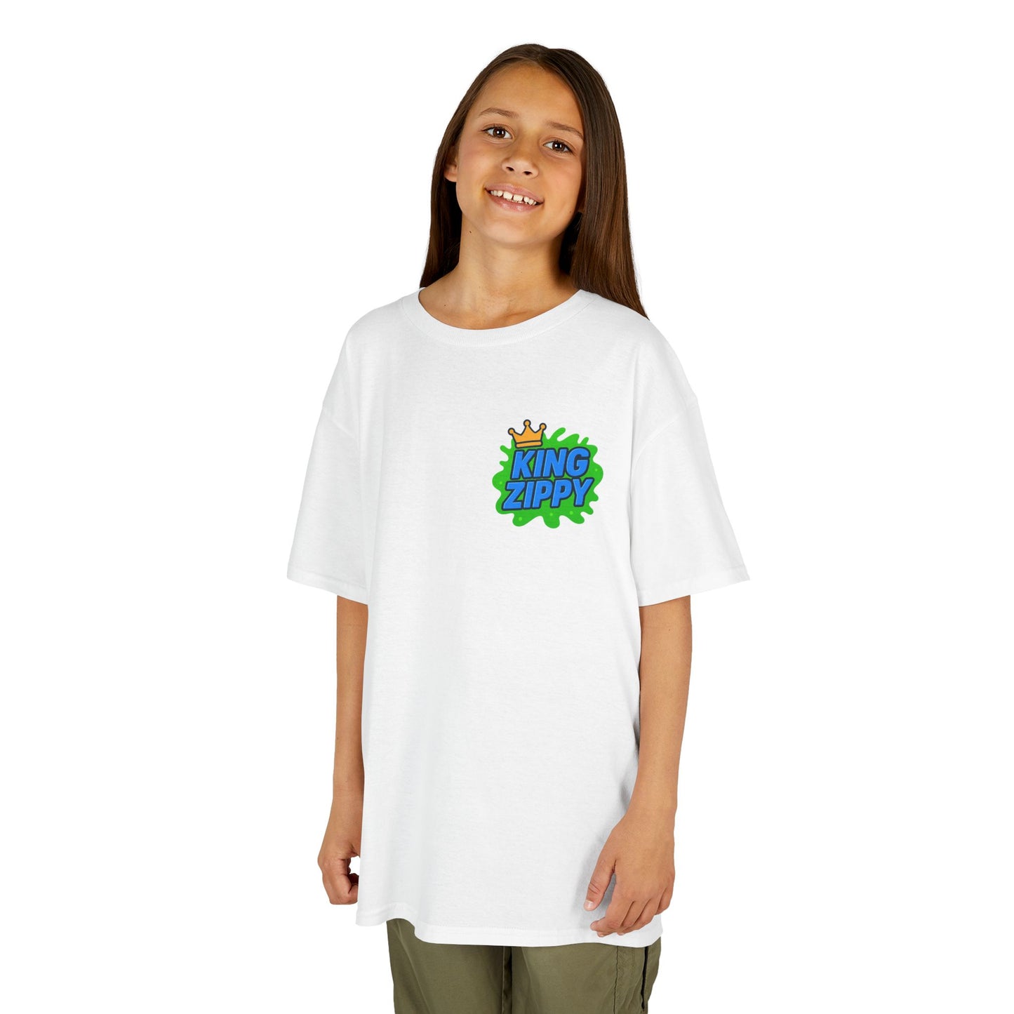 Splatter T-Shirt - Blue Text (YOUTH)