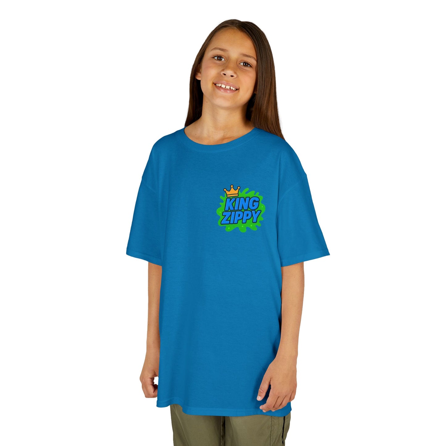 Splatter T-Shirt - Blue Text (YOUTH)