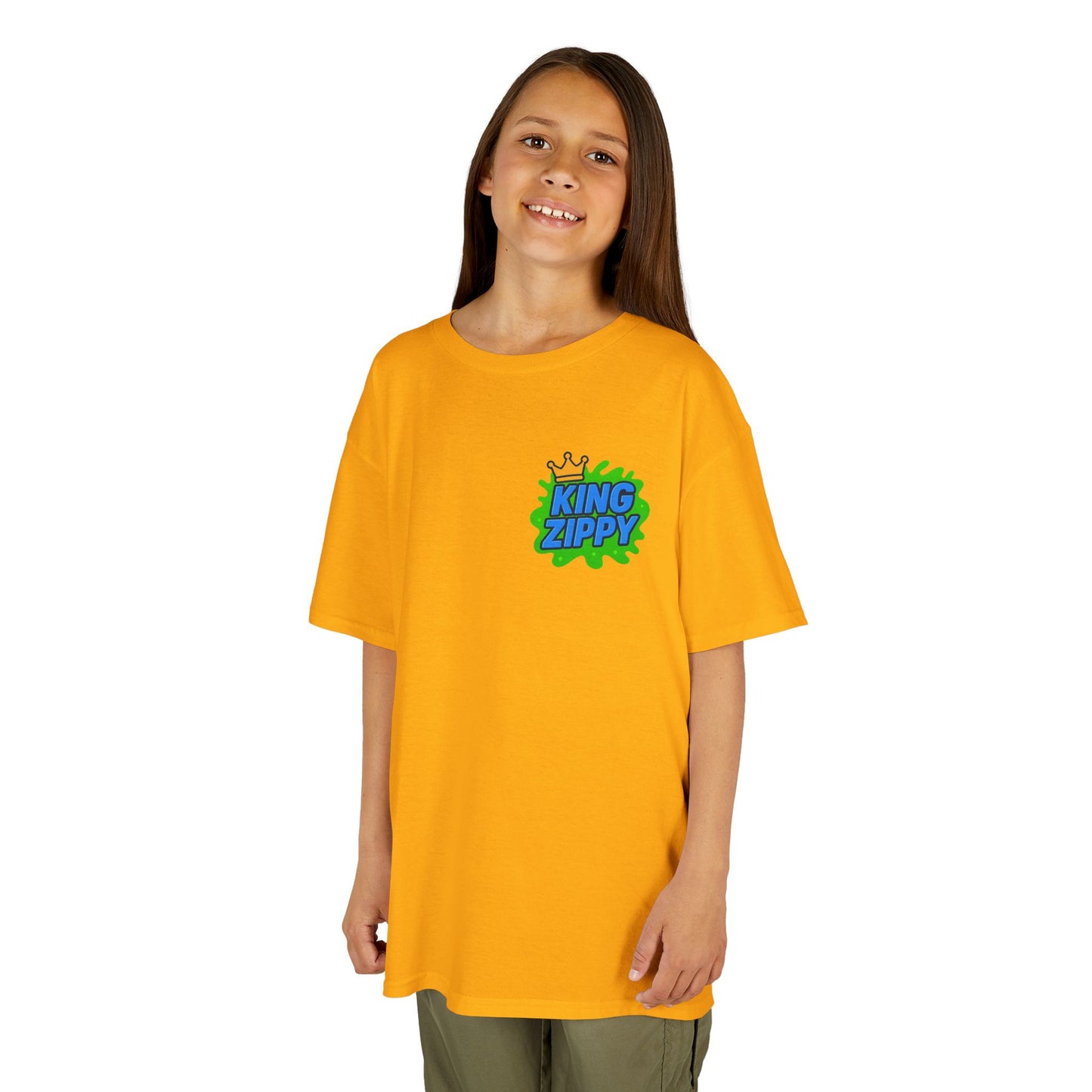 Splatter T-Shirt - Blue Text (YOUTH)