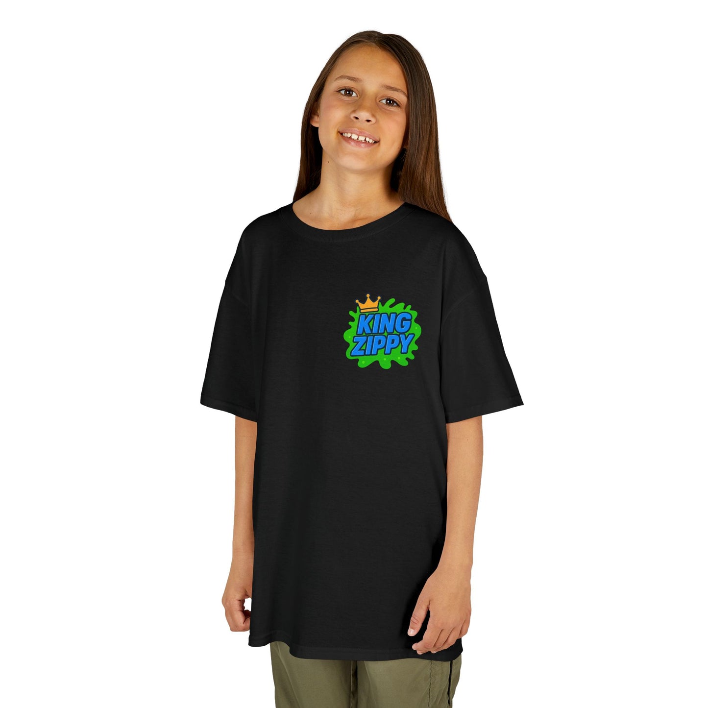Splatter T-Shirt - Blue Text (YOUTH)