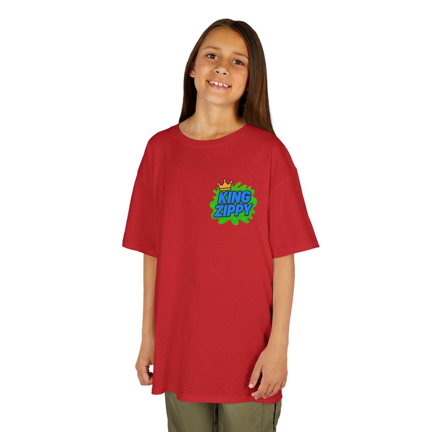 Splatter T-Shirt - Blue Text (YOUTH)