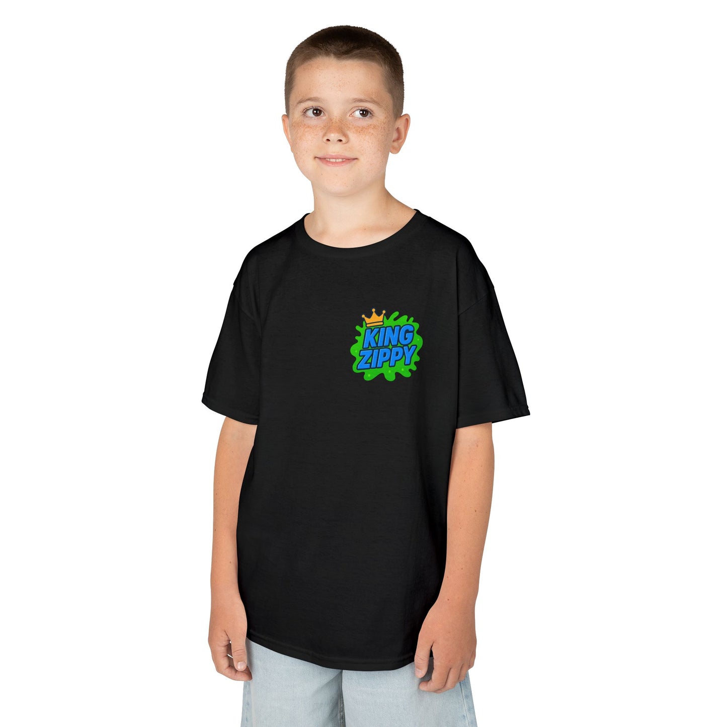 Splatter T-Shirt - Blue Text (YOUTH)