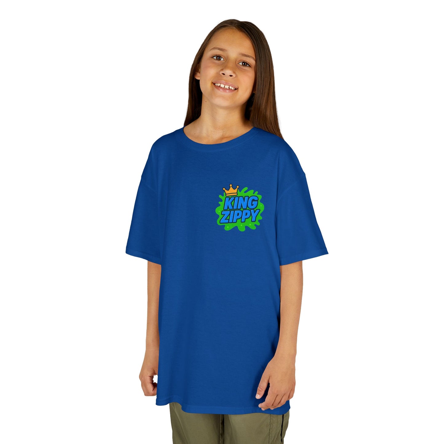 Splatter T-Shirt - Blue Text (YOUTH)
