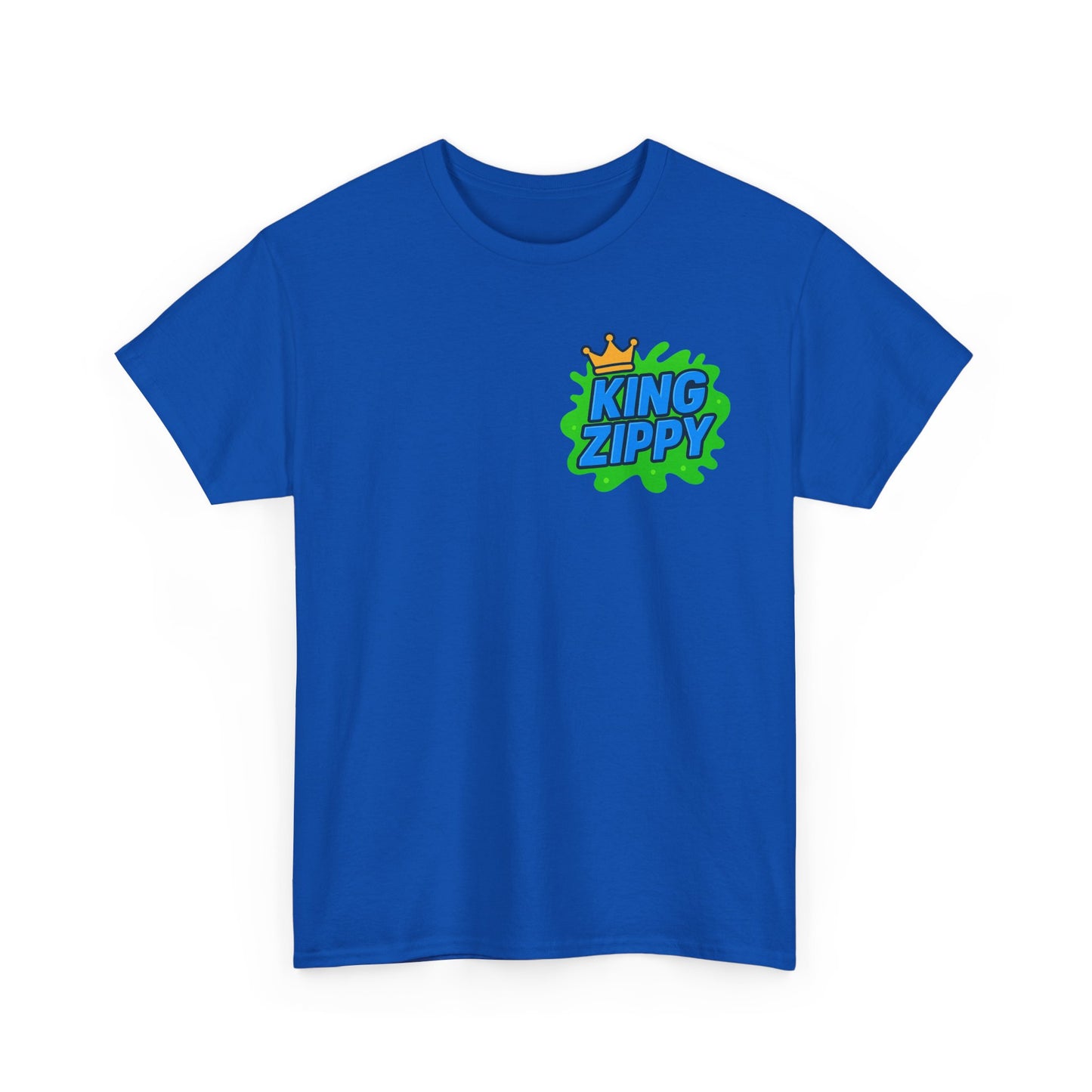 Splatter T-Shirt - Blue Text