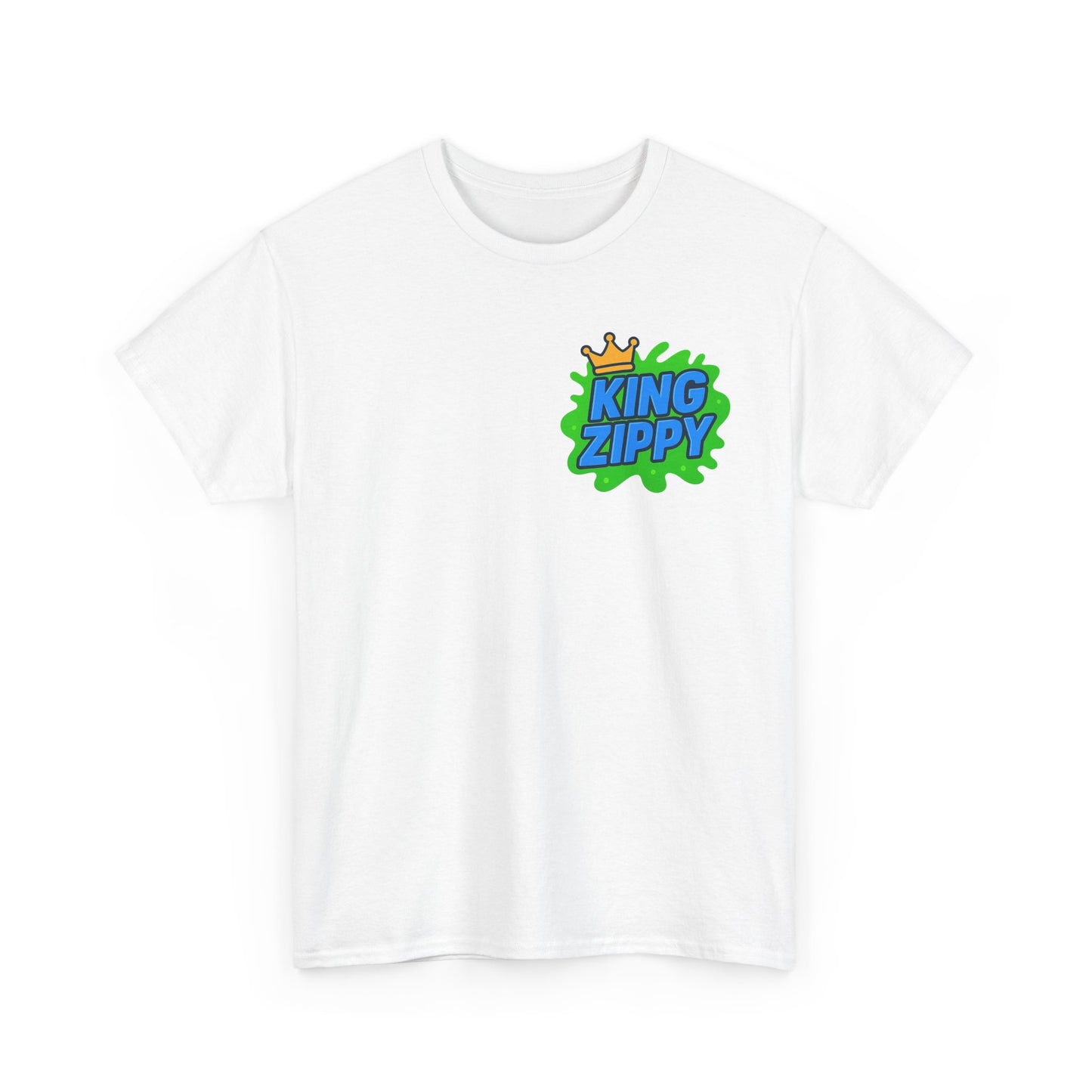 Splatter T-Shirt - Blue Text