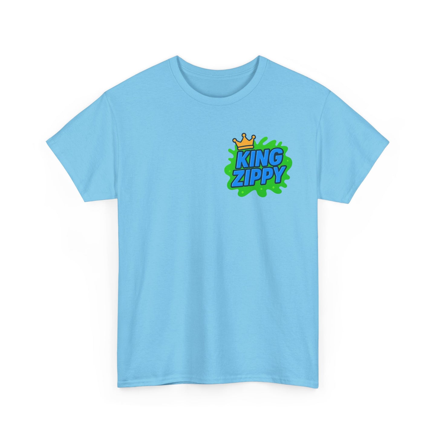 Splatter T-Shirt - Blue Text